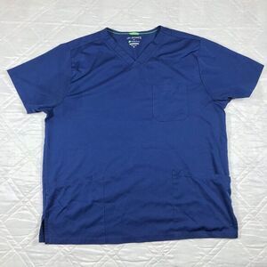 HH Works by Healing Hands‎ blue scrub top XL
